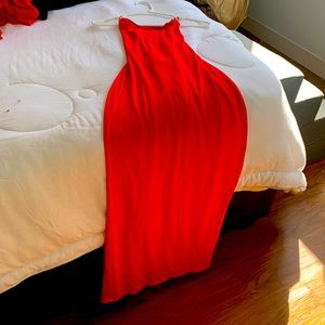 Sexy flow fitted dress